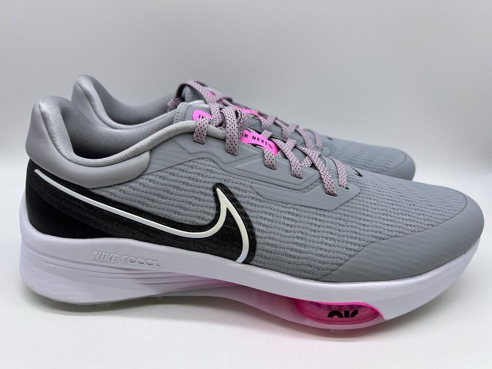 Nike Air Zoom Infinity Tour Next% Gray/Pink Golf Shoes DC5221-060 Men's 10.5 NEW